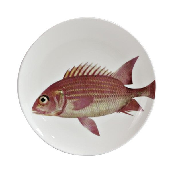 European and American Kitchen Supplies Home Kitchen Tableware Ocean Series Ceramic Dinner Plate: E