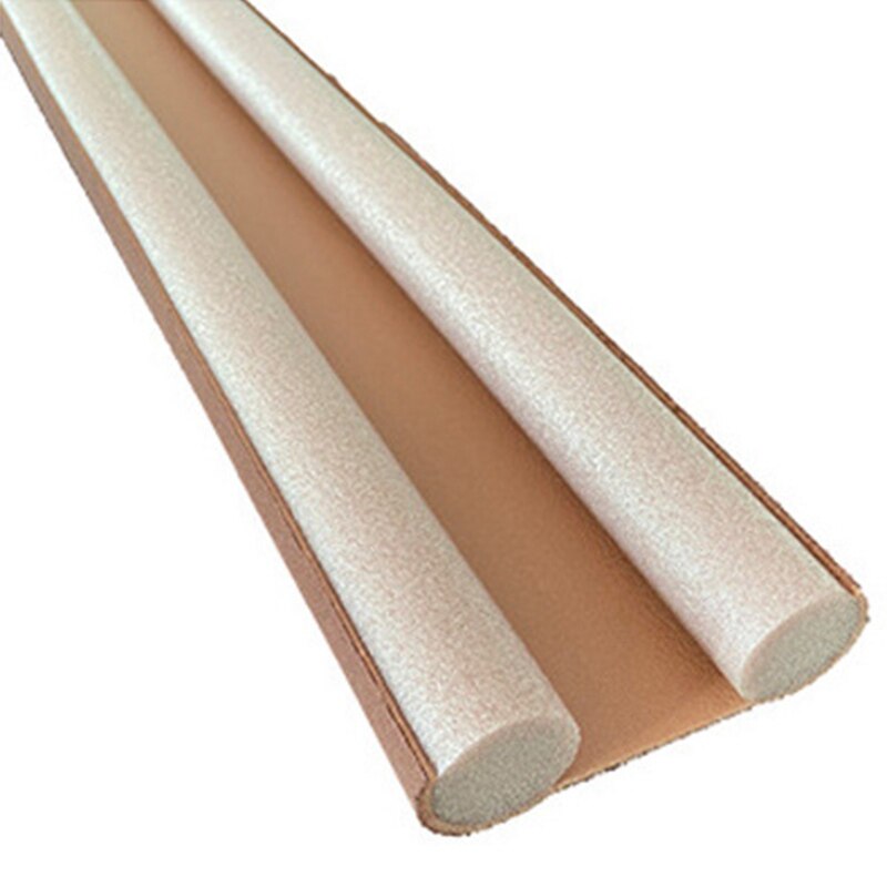 Twin Door Draft Stopper Weather Stripping Noise Blocker Window Breeze Blocker Adjustable Strip Proof Sealer: BR