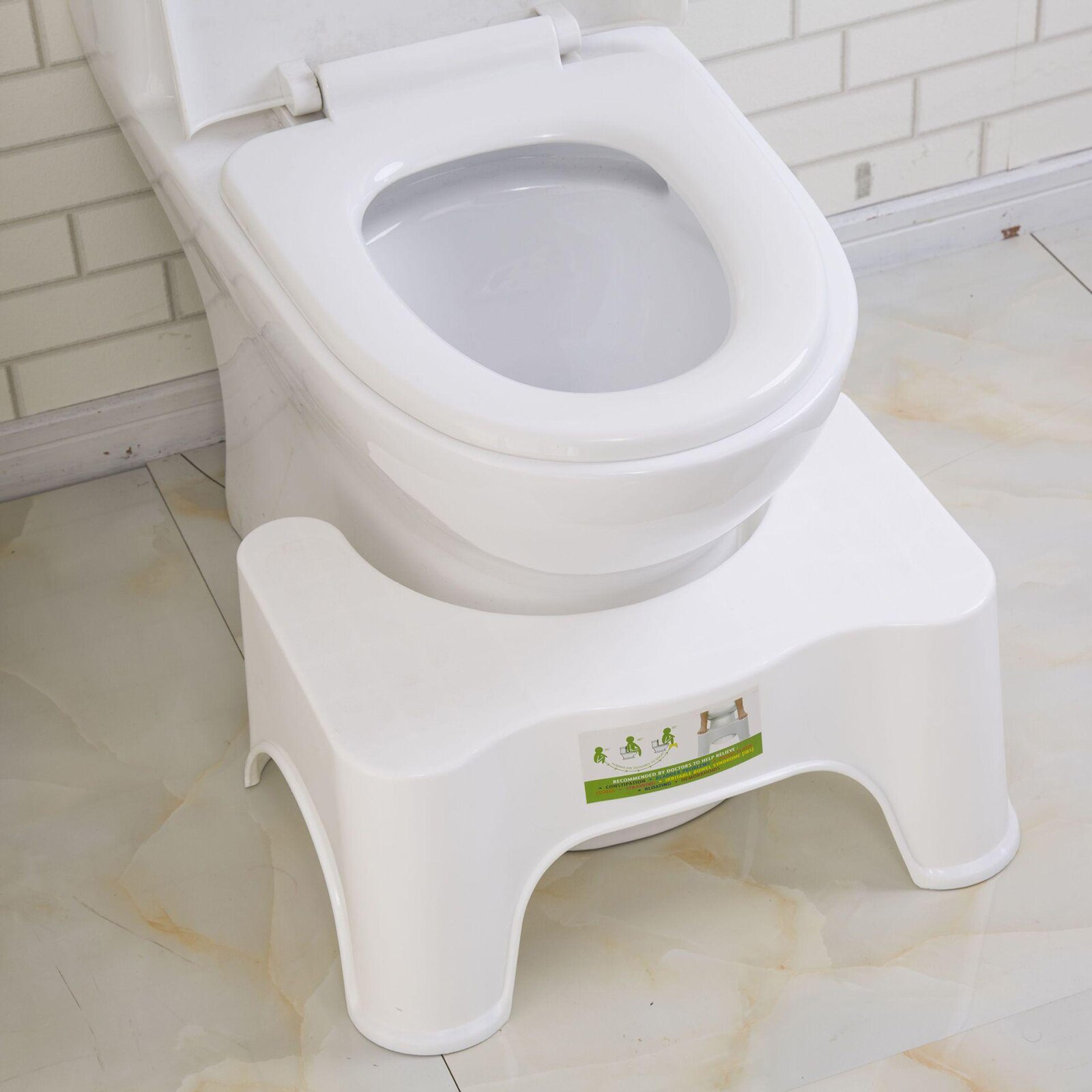 Tabouret de toilette squattant Portable en plastique aide de toilette à bord