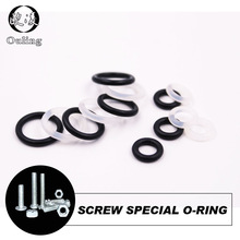 20Pcs M3 M4 M5 M6 M7 M8 M9 M10 Wit Silicon Zwarte Nbr O-Ring Seals Schroef Washer rubber Washer Pakking Ring Assortiment Pakkingen