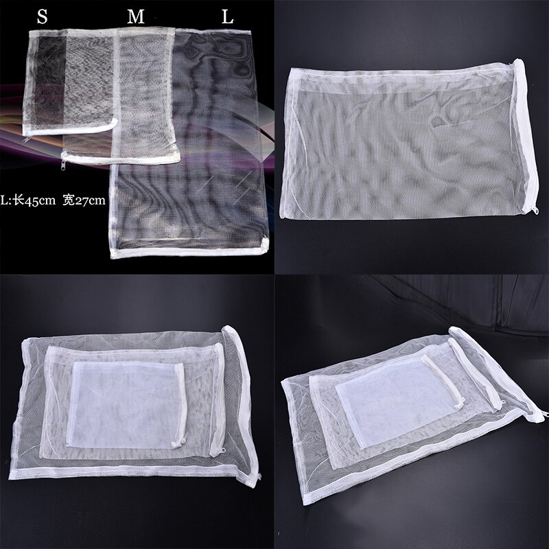 5 stücke Filter Filterung Socke Sumpf Mikron Aquarium Marine Riff Gittergewebe Tasche Tasche Fisch Panzer Postleitzahl Filter Reißverschluss Netz Gittergewebe