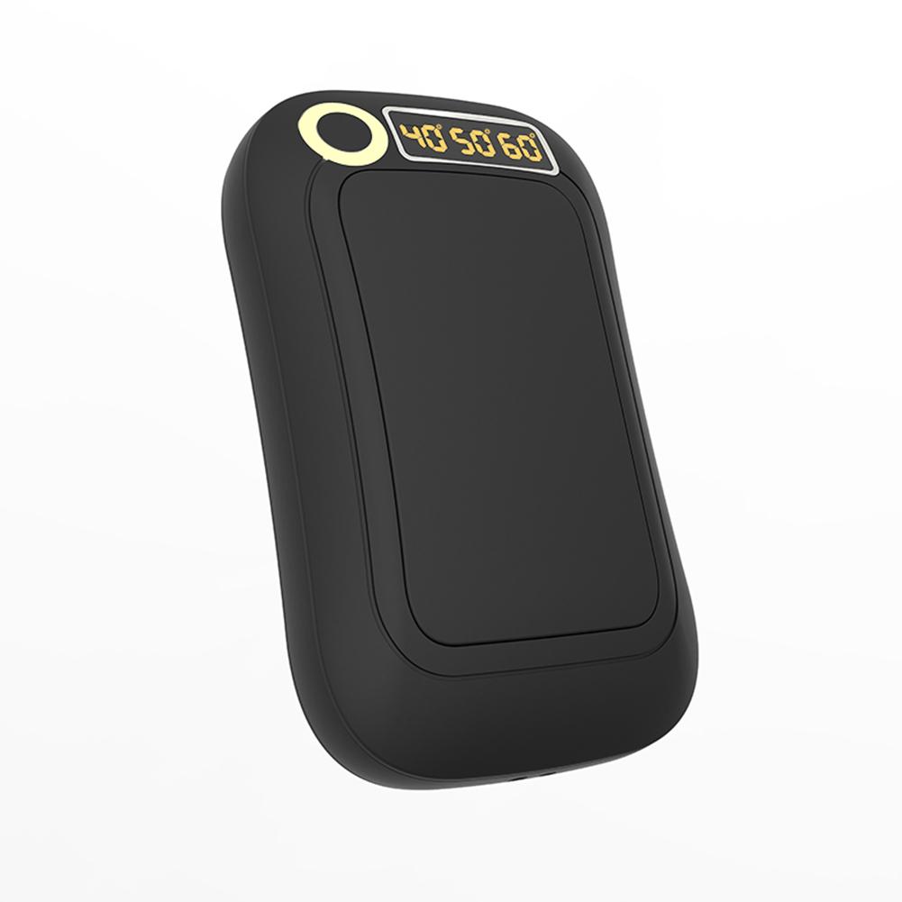 10000mAh Hand Warmer Portable Exquisite 10hour Working Cat Power Bank Electric Heater USB Rechargeable Hand Warmer Outdoor: Black