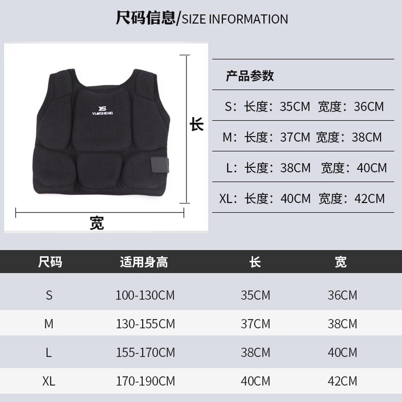 Sports Protective Equipment Karate Chest Protector Adult Child Taekwondo Judo Protective Gear for Competition Training