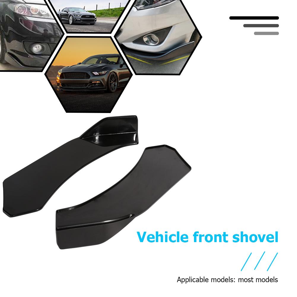 Yleisauto auto etupuskurin huuli jakaja leukaspoileri kiiltävä musta pari puskurin poraus ja pulttaus 570 x 130 x 70 mm
