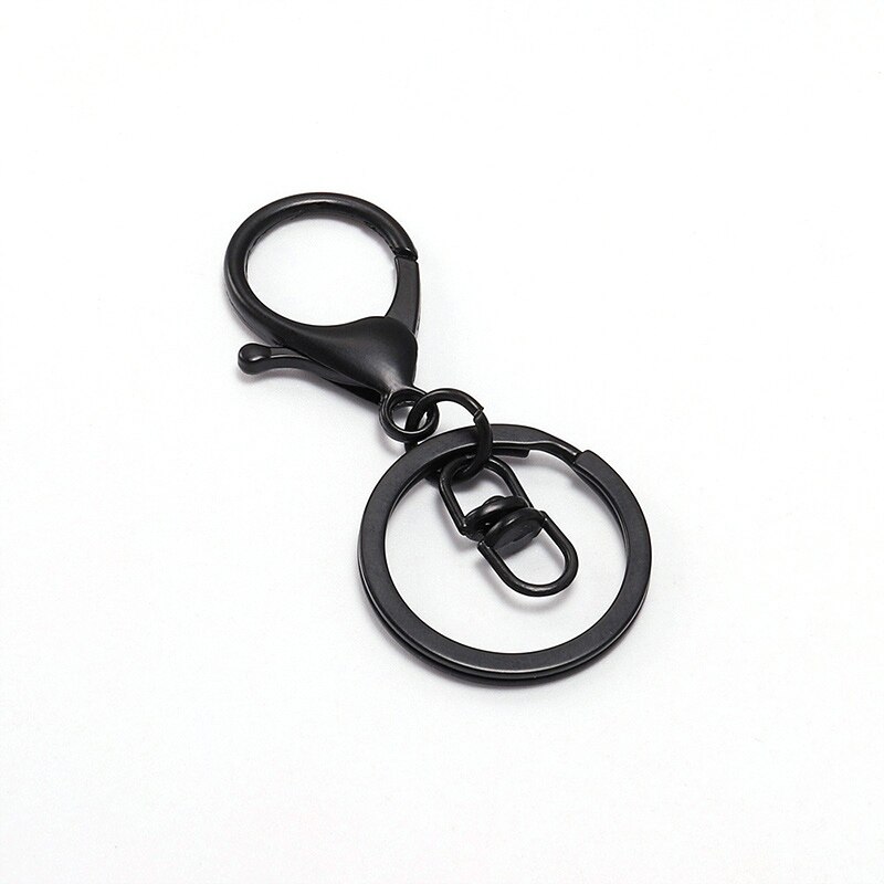 Popular 1PC Classic Key Chain Lobster Clasp Key Ring Key Hook: A Black