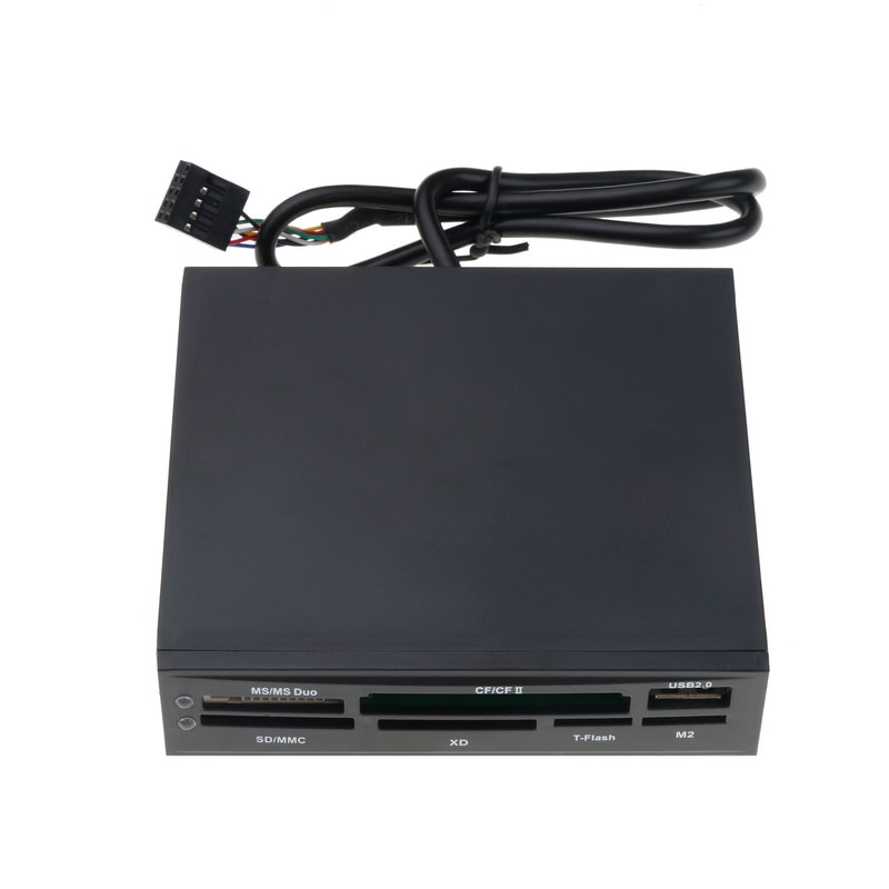 All In 1 3.5 inch USB 2.0 Internal Floopy Bay Front Panel Card Reader USB Flash Memory For XD/SD/CF/T-Flash/MS Card Reader