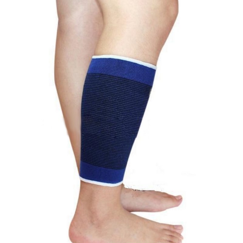 2 Pcs Brace Elastic Muscle Support Compression Sleeve Sport Pain Relief Blue