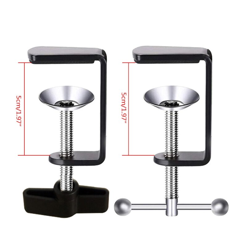 Premium Adjustable Work Surface Mounting Bracket Retaining Clip, Small Equipment Cantilever Bracket
