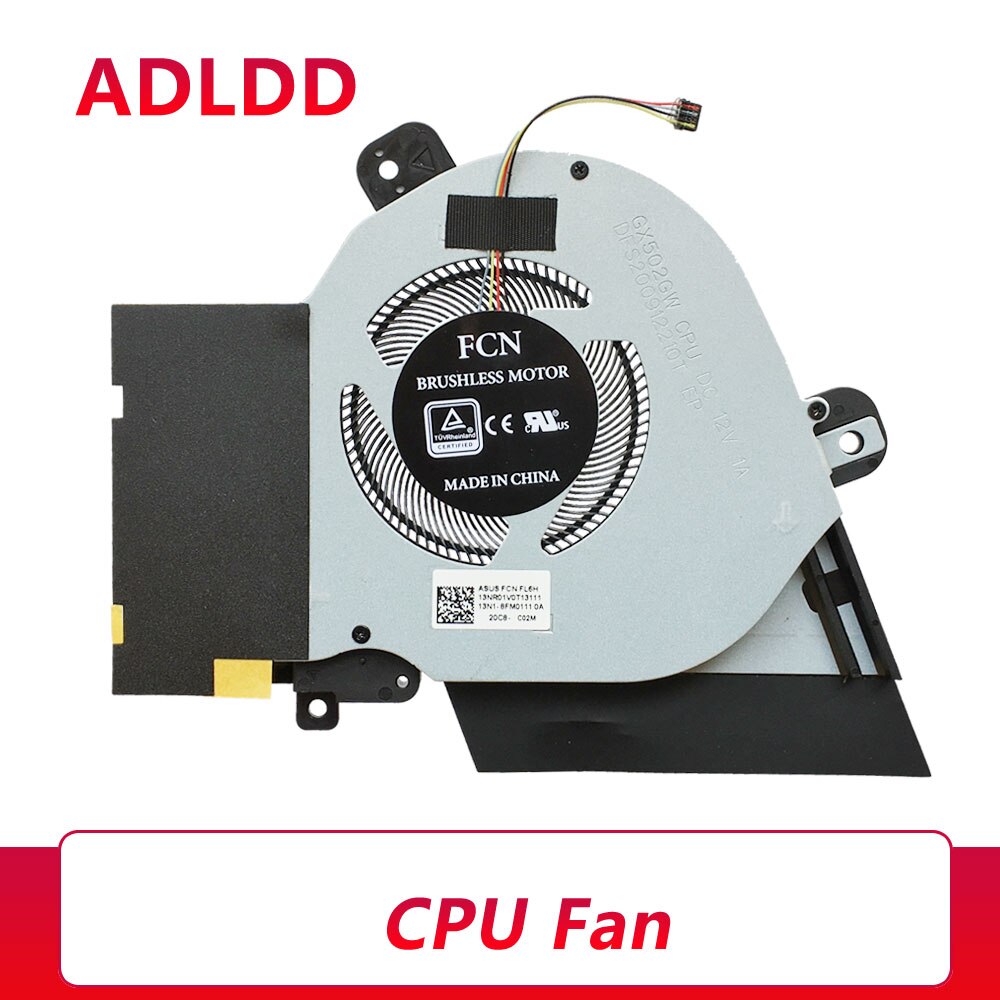 laptop cpu gpu cooling fan cooler radaitor for Asus ROG gx502 gx502g gx502gw DC 12V 1A 4PIN: CPU fan