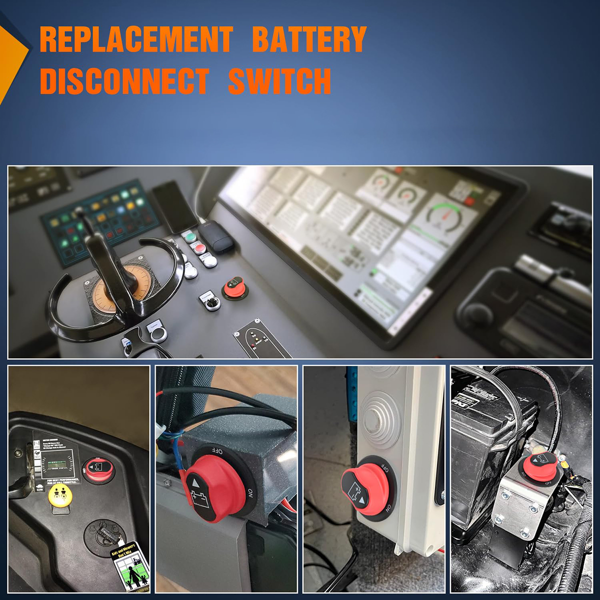 DC 12V 50A 100A 200A 300A Car Rally Battery Switch Disconnecter Power Isolator Cut Off Switch Kit For Truck Car Motorcycle Boat