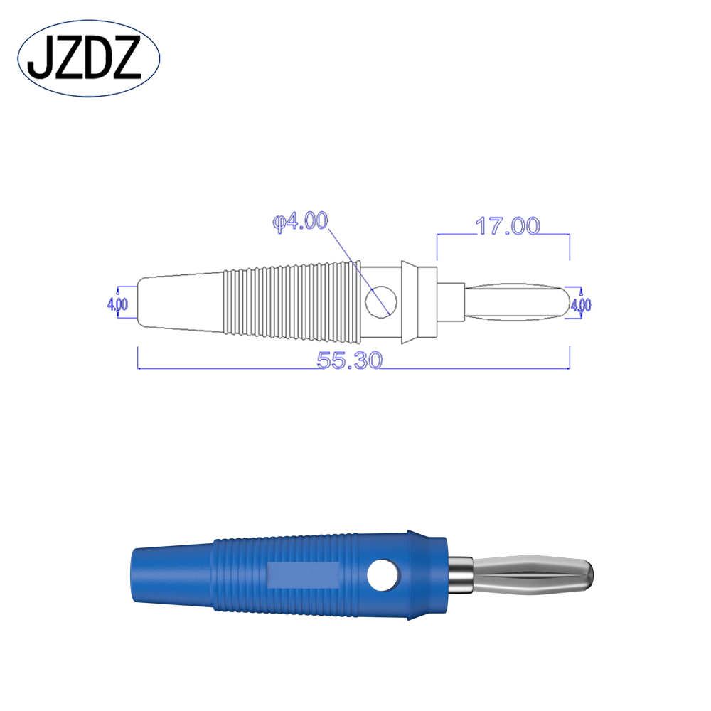 Jzdz 10 Stks/partij 4Mm Banaan Plug Elektrische Connector Adapter 5 Kleuren J.10017