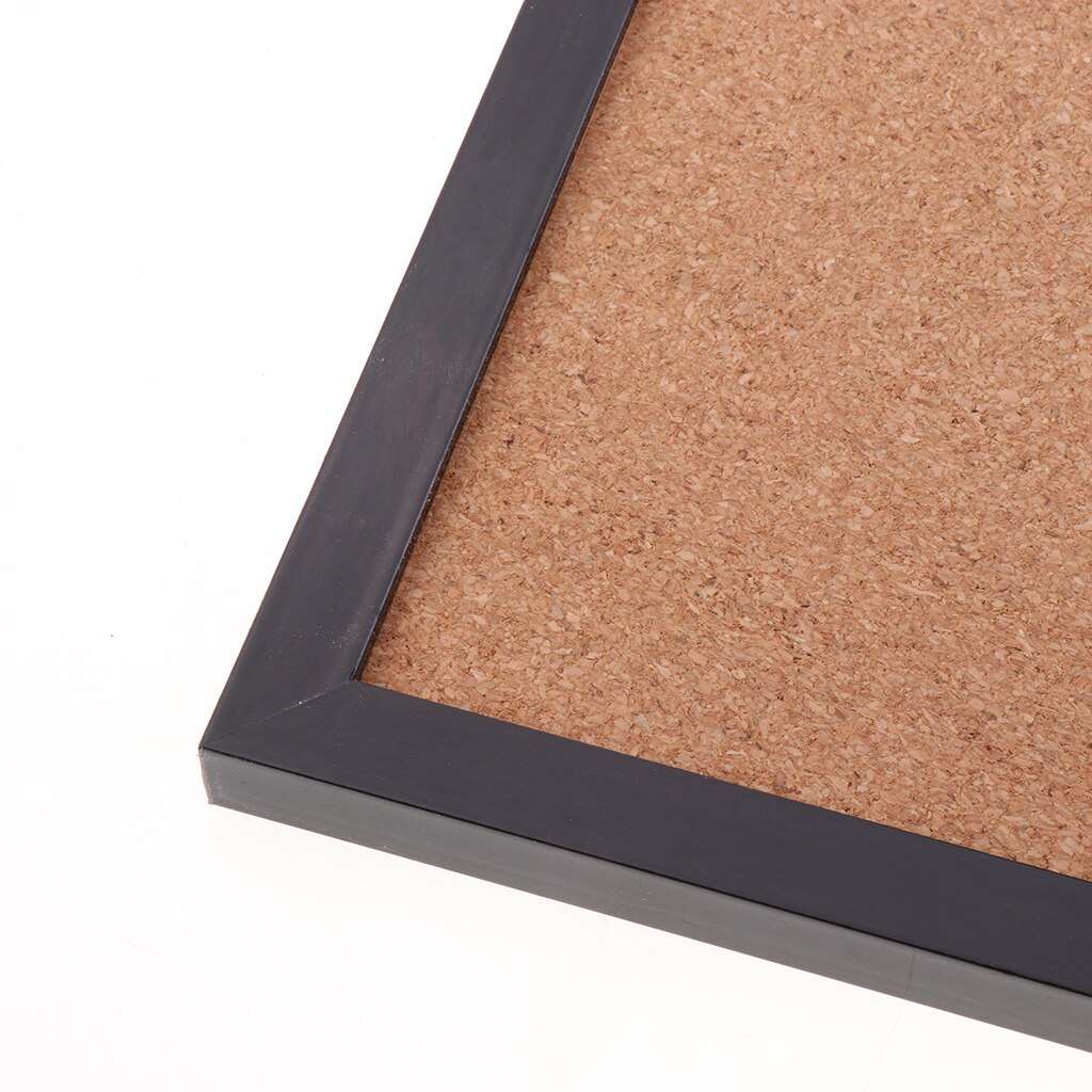 Black Wooden Frame Cork Board for Message /Notice /Message /Photos Display