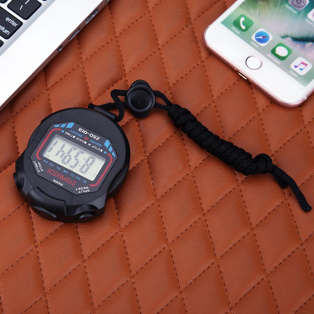 Electronic Stopwatch Handheld Digital LCD Chronograph Stopwatch Counter Kitchen Timers 3 Adjustment Buttons Tools & Gadgets