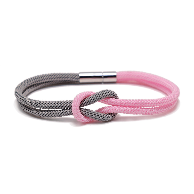 LParkin Bracciale Ragazza Oro Con Perle Viola E Ciondolo Inciso - Acciaio Inossidabile, Regalo Per Figlia