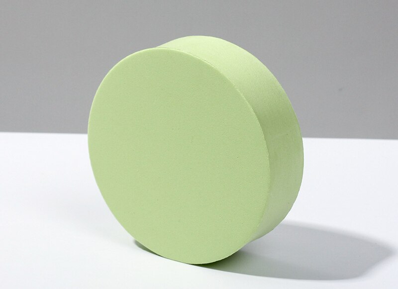 Reine Farbe eins Fotografie Foto Requisiten Schaum Geometrische Würfel Schießen Requisiten Für Fotografie Kulissen: Grün 18X3.5cm