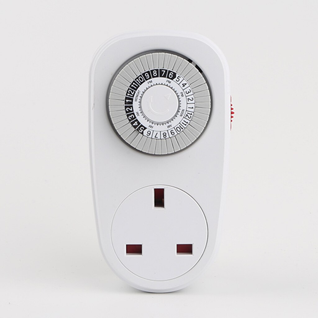 Home Interval Clock/Mechanical Timer/UK Wall Plug Socket/24H Control Switch/Wall Plate/Socket Panel/7 Days Weekly