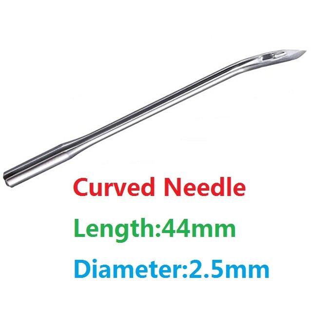 Leather Sewing Awl Hand Stitcher, Needles and Replacement Spools of Thread, Stitching Awl Tool Kit for Leather Fabric Supplies: CurvedNeedle