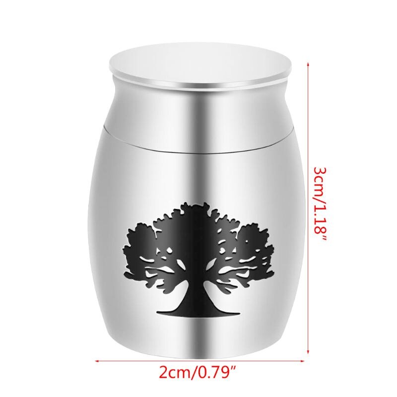 Pet Cremation Urns Stainless Steel Ash Memorial Container Dog Cat Resting Place Storage Holder