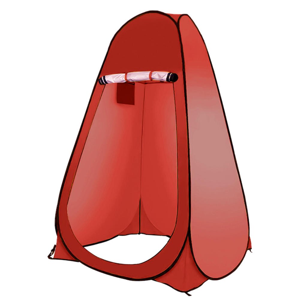 Rainproof 1 Person Outdoor Camping Privacy Shelter Tent Mobile Shower Room Anti-Mosquito: Red