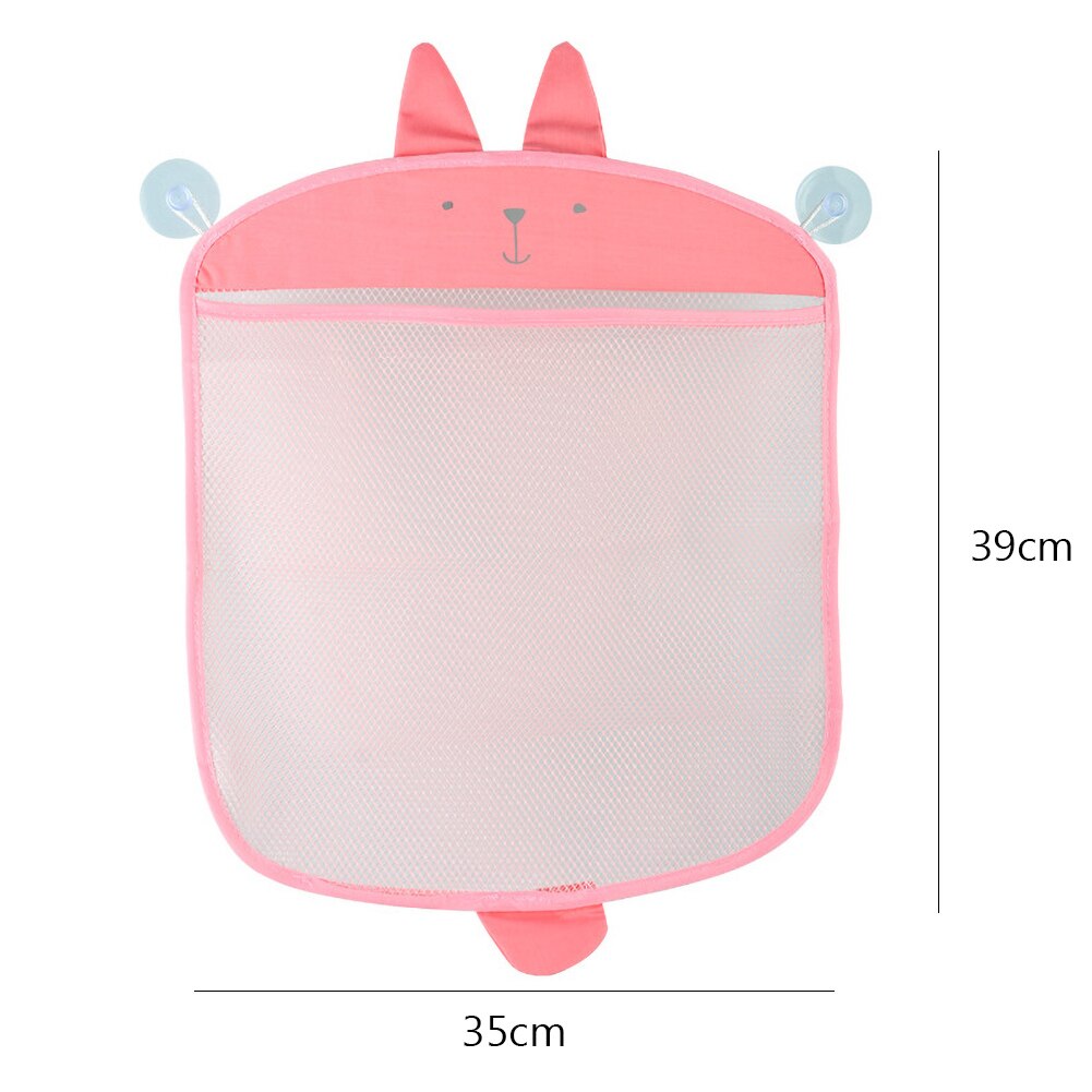 kreskówka Niedźwiedź rekin wanienka worek robić przechowywania z przyssawką torby wiszące siatka pou-ch organizator ciągnąć-odporny przechowywanie w domu dostaw