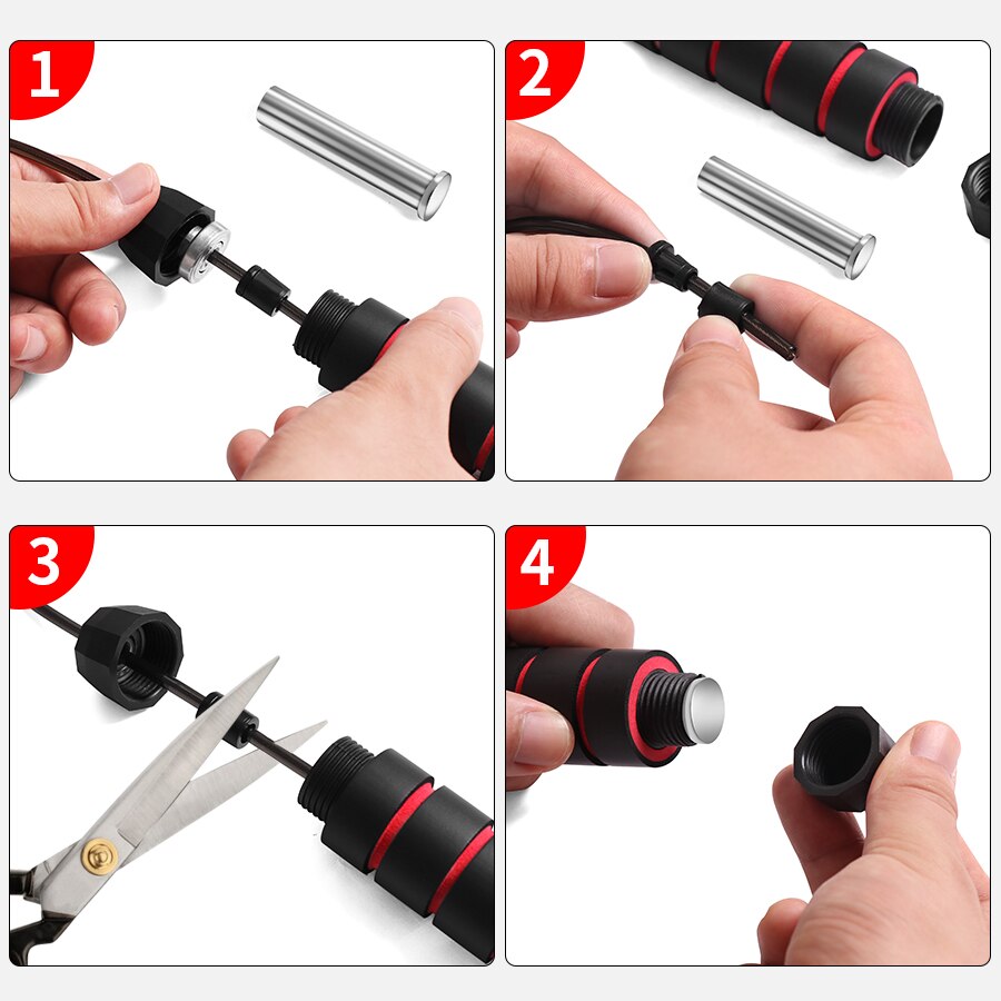 Cuerda de saltar para deportes rodamiento cuerda de saltar sin enredos en el pie cuerda de saltar ajustable velocidad rápida Comba equipamiento de Fitness Crossfit