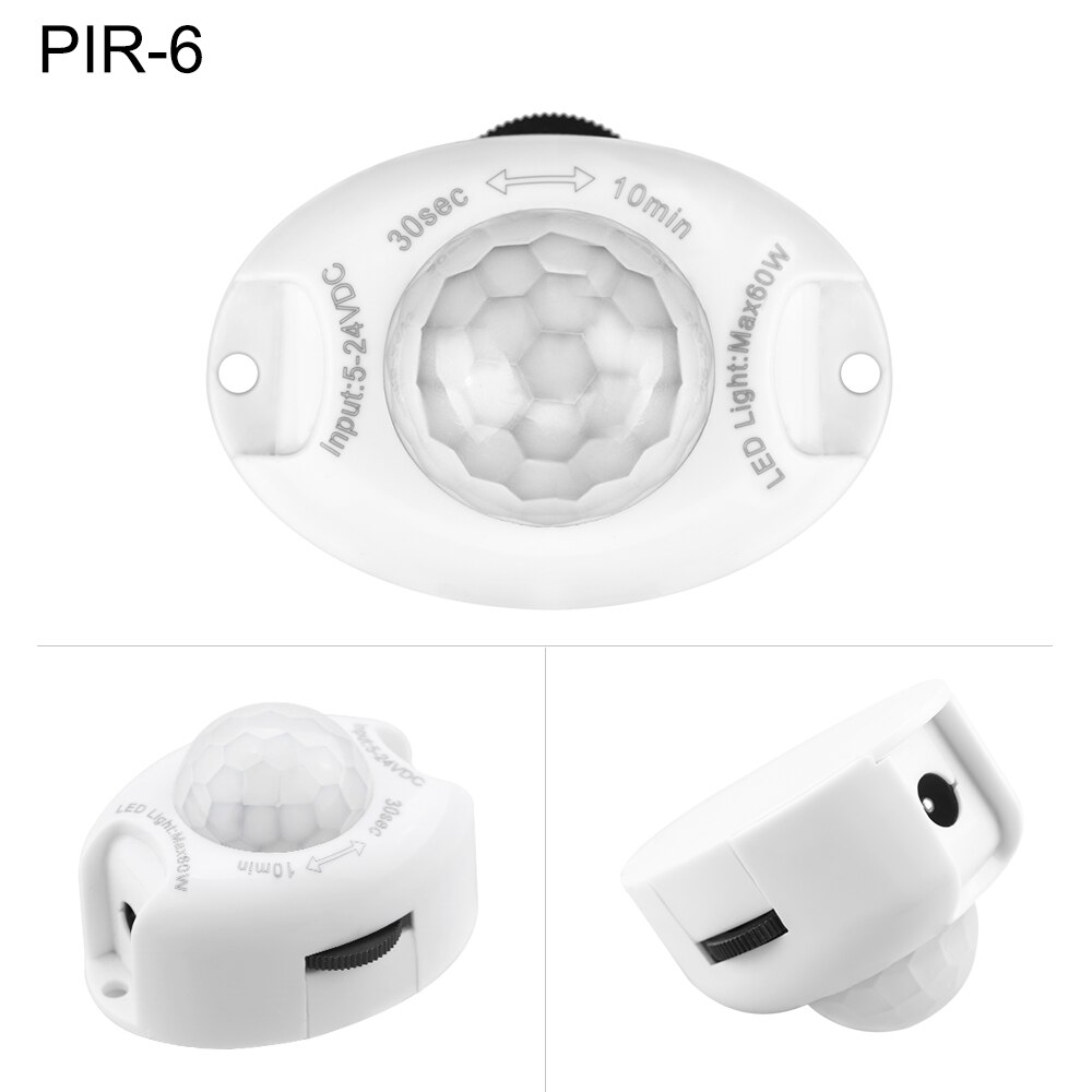 Pir Motion Sensor Light Switch Auto On Off Voor Led Strip Licht Sensor Controller DC12V DC5 ~ 24V