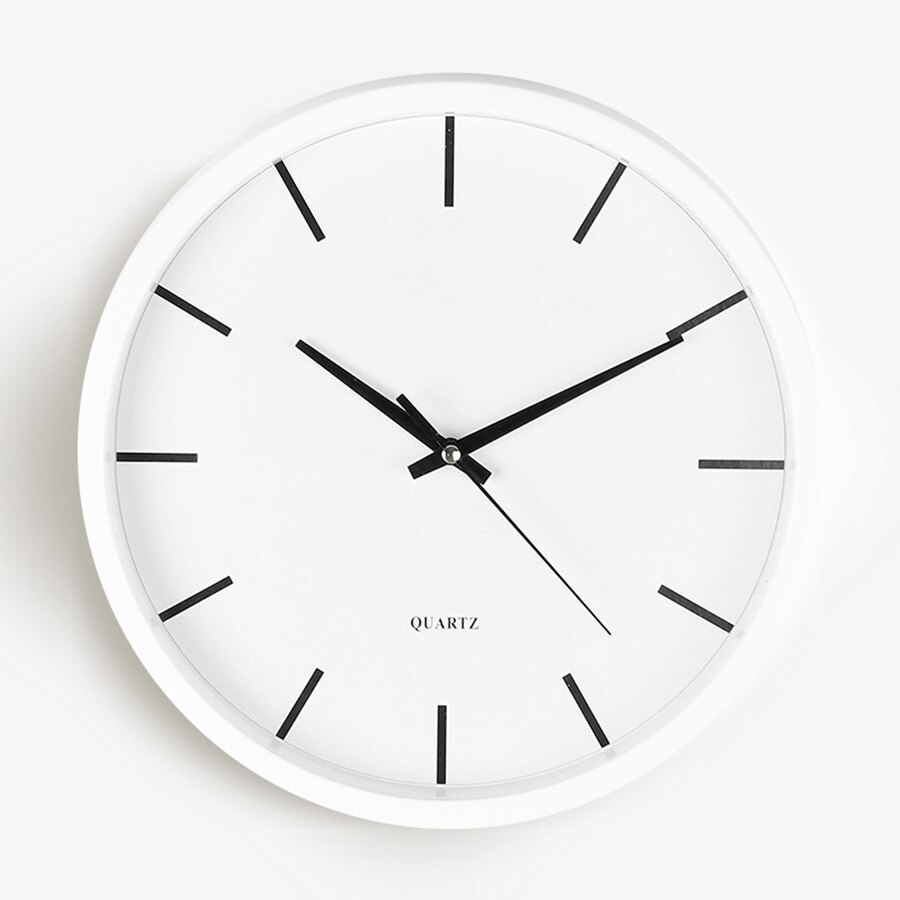 Plastic Wall Clock Study Room Home Wall Clock Digital Clocks Large Decorative Clocks Duvar Saatleri White Watch Bedroom W