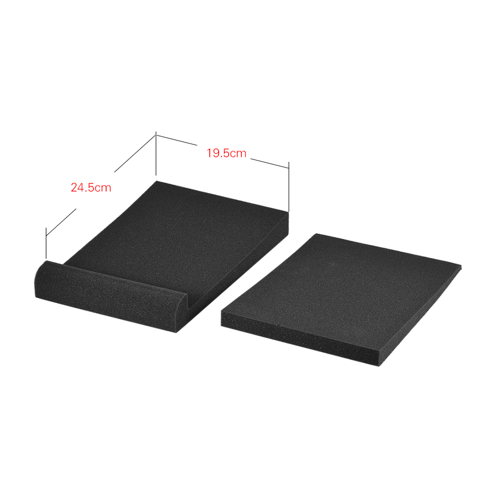 2 pak Studio Monitor Speaker Isolatie Akoestische Foam Pads Max. 9.6 "* 7.7" Bruikbare Gebied