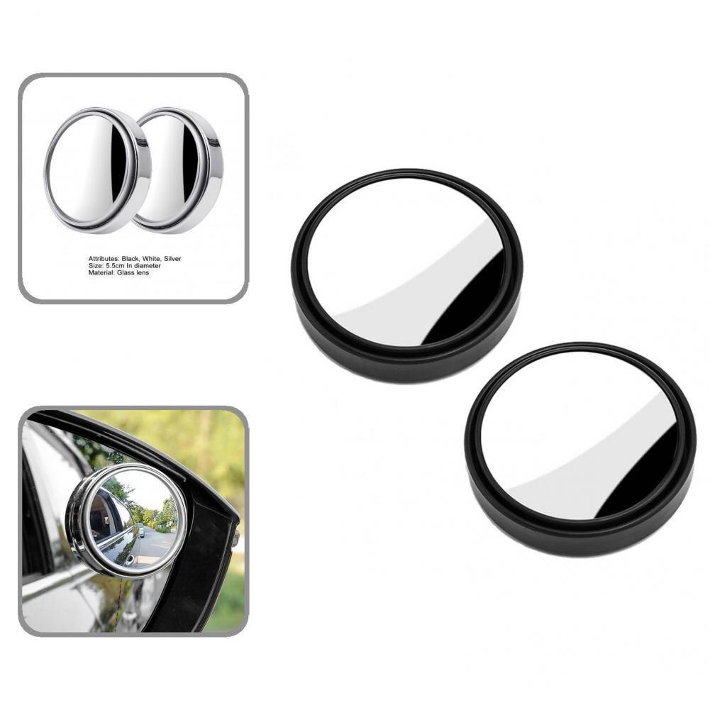 1Pair Car Side Mirror Easy to Observe Car Rear View Mirror Universal Fit Unbreakable Car Door Mirrors