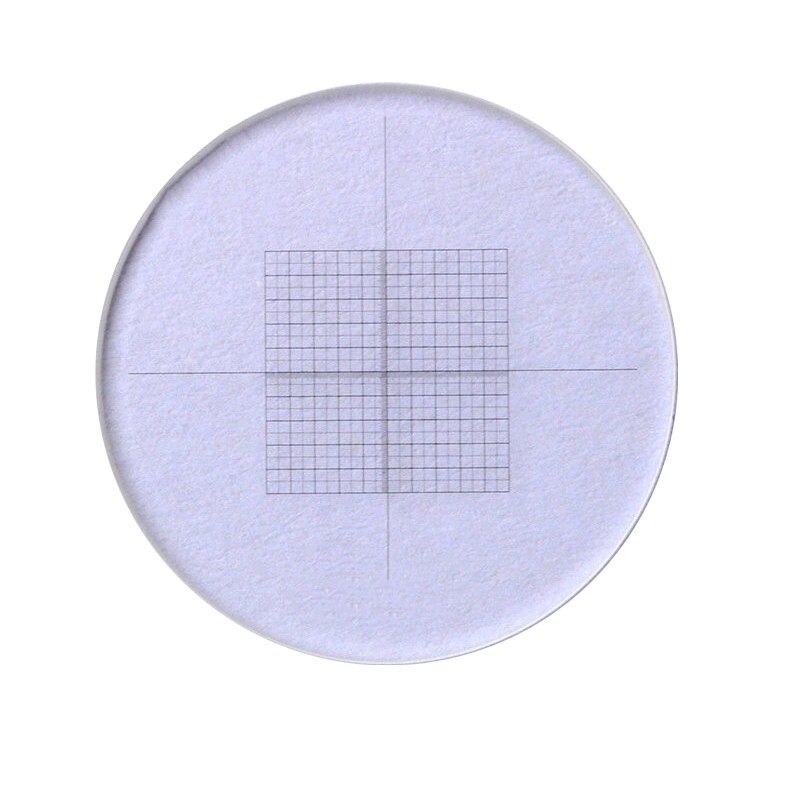 Optiskt mikroskop mikrometer diameter 20mm okular okulär kalibrering xy kors linjal rutnät koncentriska cirklar riktmedelsskala: Ms -1-e1