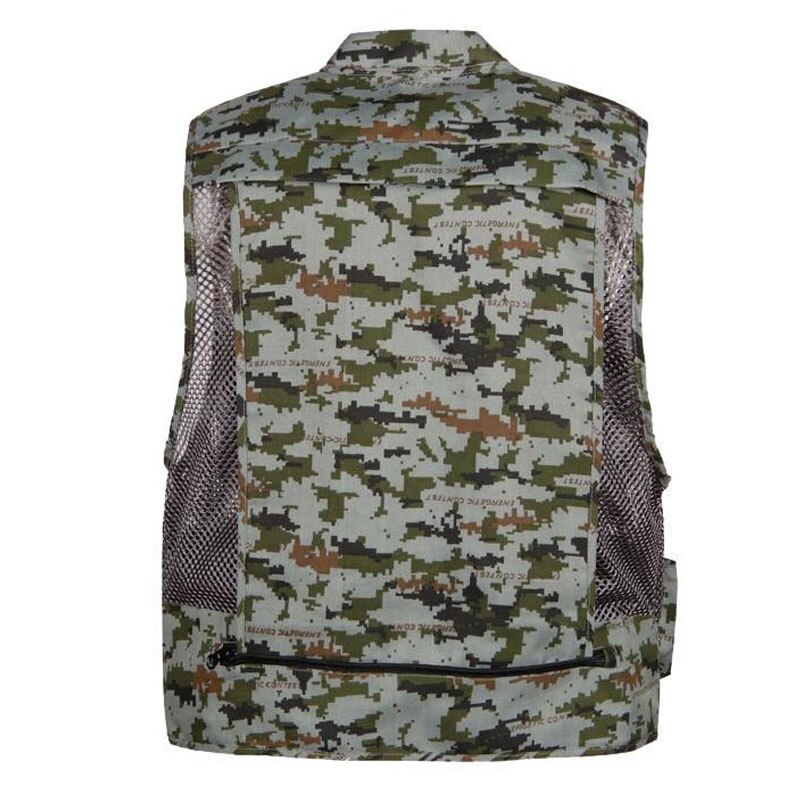 L-3XL tamaño poliéster secado rápido de pesca La vida LMesh pesca chaleco chaqueta Multi-Bolsillo Chaleco de fotógrafo chaleco 30