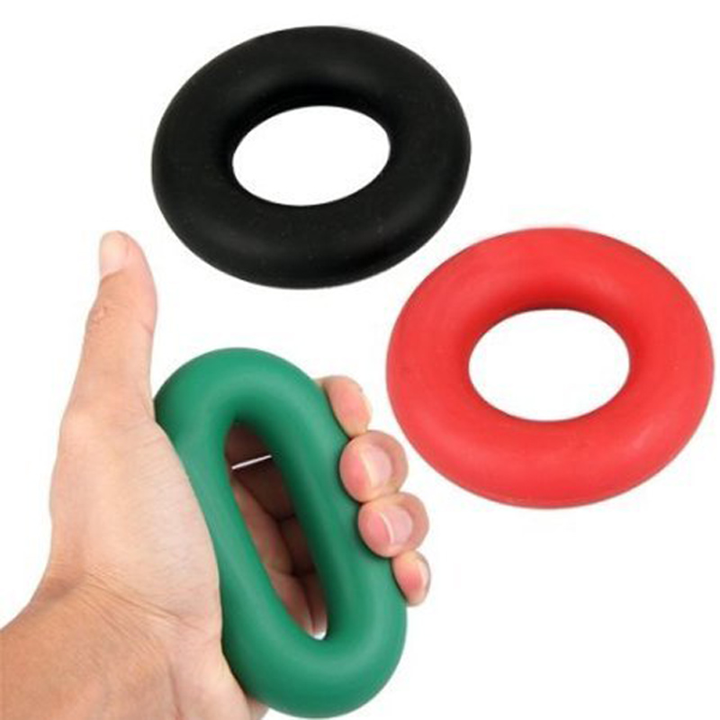 Rubberen ring voor hand-en onderarmsterkte, 3 kleuren, 40,50lb, 8cm