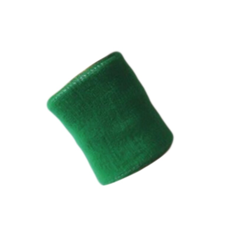 15cm Unisex Cotton Wristbands prevent sweating solid Wrist Band Bands Sweatbands Unisex Sweat Band for Sport Tennis Basketball: Green