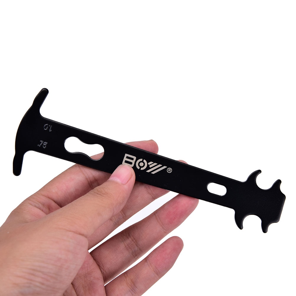 Cykelkedjekontrollsatser sträckt verktyg cykelkedjans slitindikator mätare mått linjal cykel reparationsverktyg mtb tillbehör