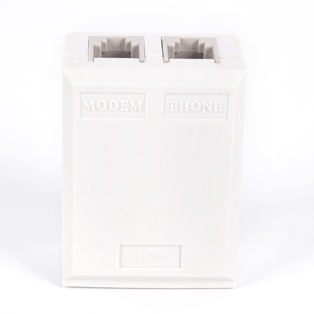 Telephone RJ11 Line ADSL Modem Broadband Phone Line Filter Splitter 1Pcs