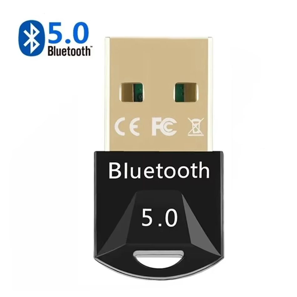 Adaptador USB inalámbrico Bluetooth para Pc, receptor Dongle USB Bluetooth 5,3 5,0 para altavoz, ratón, teclado, transmisor de Audio y música: BLANCO