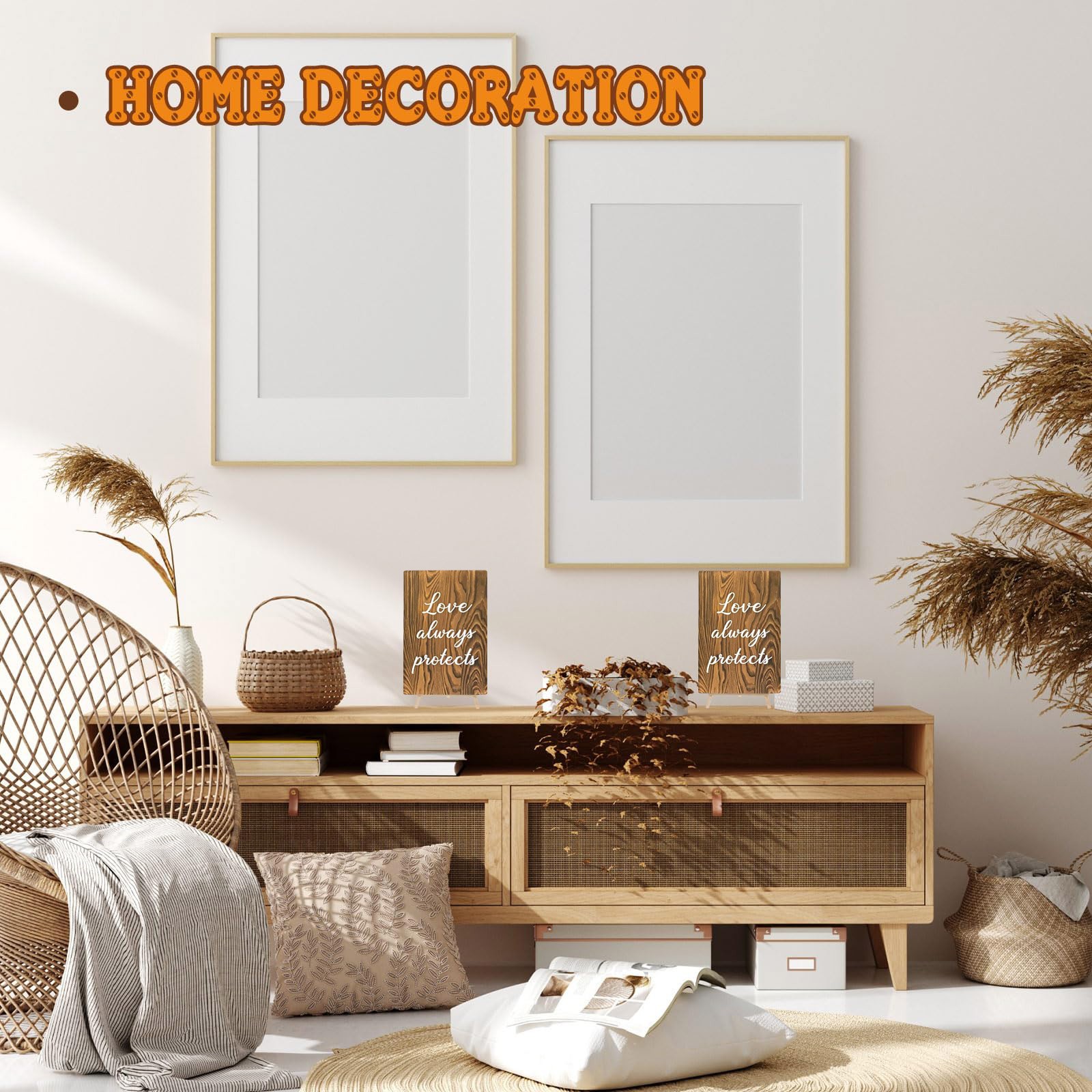 Træskilte til bryllupsgangen bryllupsskilt kærlighed er tålmodig, venligt træskilt til bryllup, vægdekoration til bryllupsdag