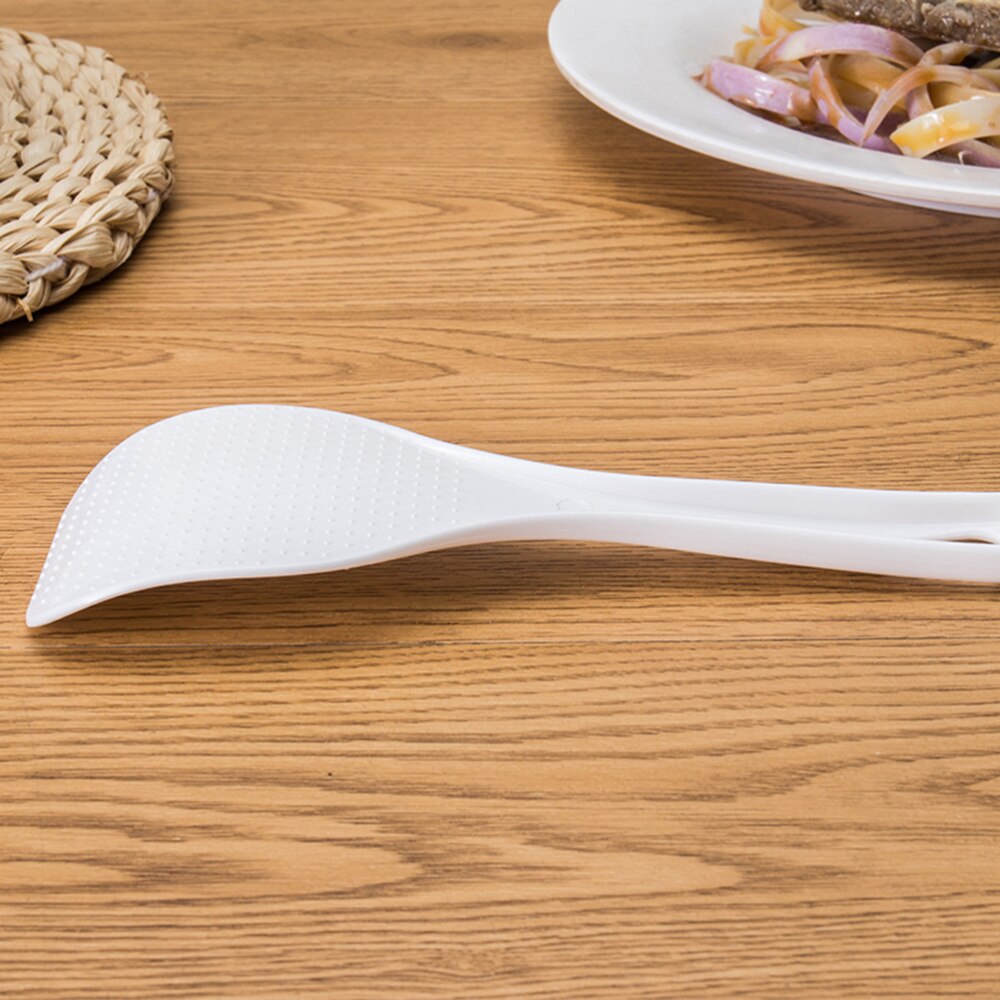 Cuchara de arroz blanca para el hogar, cuchara de arroz de grado alimenticio, pala de arroz, utensilios de cocina creativos, utensilios domésticos de cocina, 2 uds.