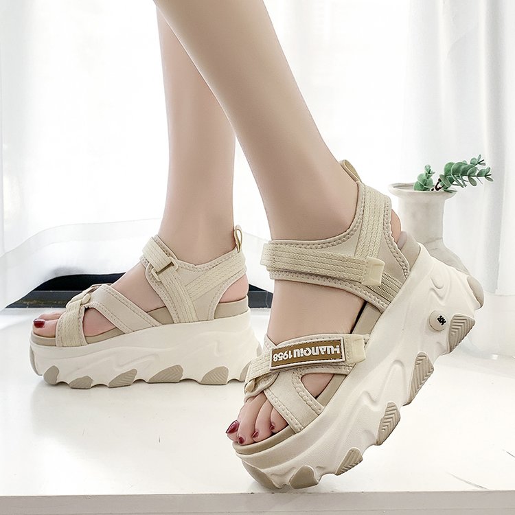 Klompen Met Hak Comfort Schoenen Voor Vrouwen Sport Vrouwen Sandalen Alle-Match Muffins Schoen Espadrilles Platform Zomer Hakken pak