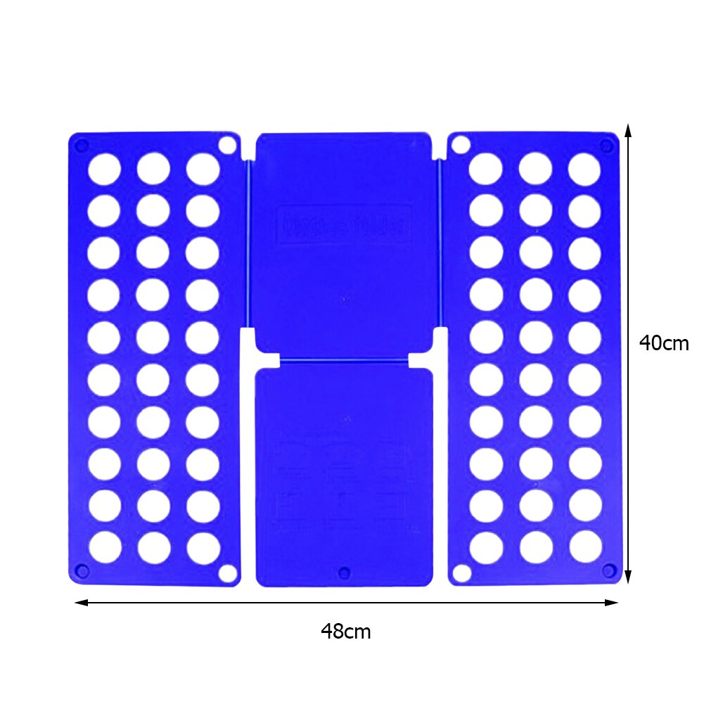 Kleding Holder Kledingkast Organiseren Plastic Garment Folding Board Verstelbare Shirts Wasserij Kleren Houder Voor Thuis: Blauw