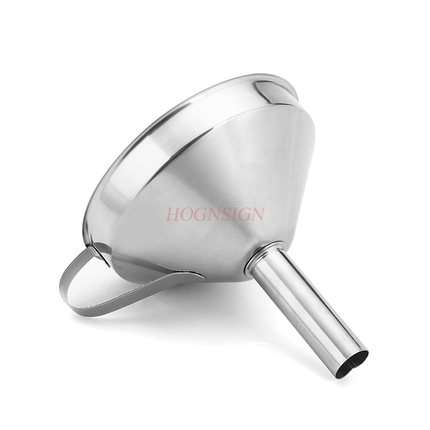 Stainless steel funnel oil drain thick food grade funnel pourer large diameter filter oil residue
