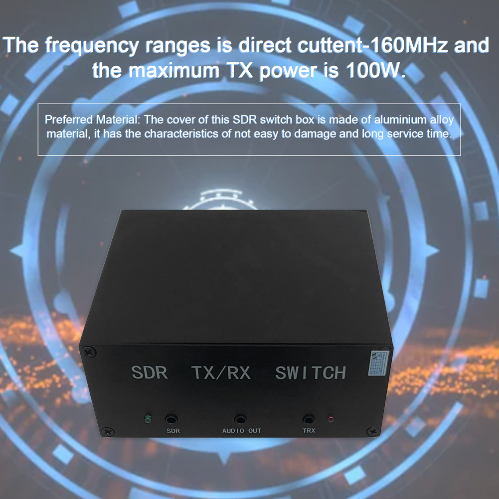 160Mhz 100W Aluminium Legering Draagbare Sdr Transceivers Radio Schakelaar Antenne Sharer Praktische Signaal Apparatuur Accessoire