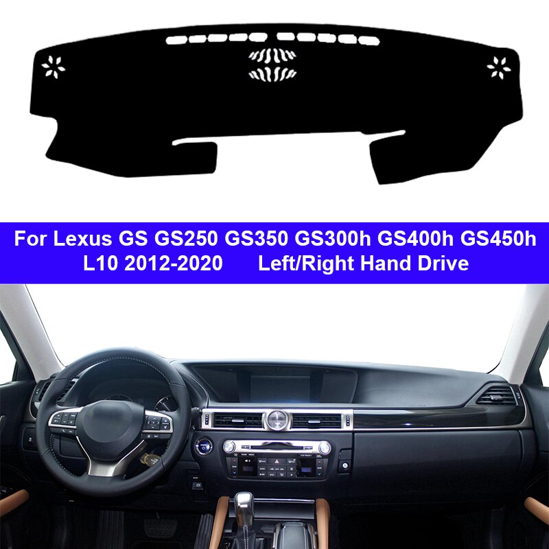 Car Inner Dashboard Cover DashMat Carpet For Lexus GS GS250 GS350 GS300h GS400h GS450h L10 - Rug Anti-UV Sun-Shade
