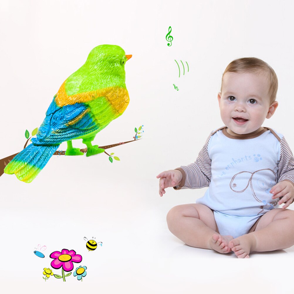 Grappig Simulatie Geluid Controle Vogel Speelgoed Geluid Activeert Controlerende Zingen Vogels Grappig Speelgoed Kinderen