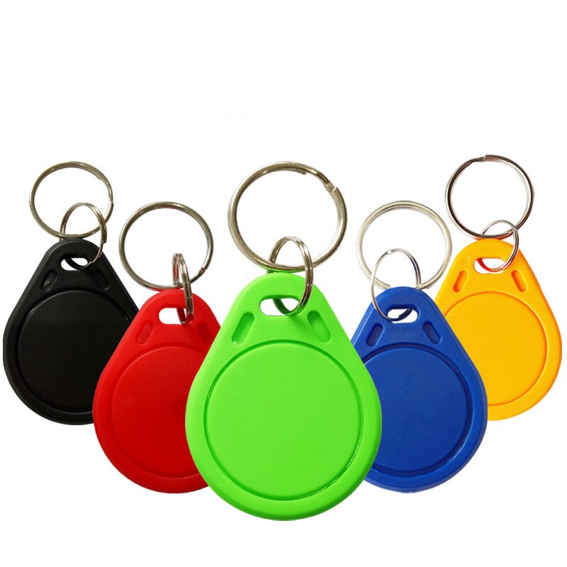 10pcs/Lot 13.56MHZ keychain card Smart elevator ID keychain card TK4100 chip Small portable For Access Control System Keyfobs