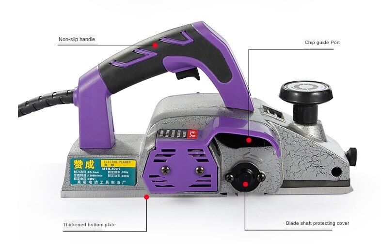 Woodworking electric planer household multifunctional electric tool portable planer