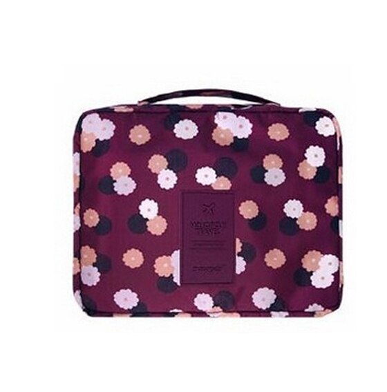 Sac à cosmétiques, enveloppes rouges à bouche multifonctions, trousse de maquillage de voyage pour hommes et femmes, trousse Portable étanche,: Bourgogne