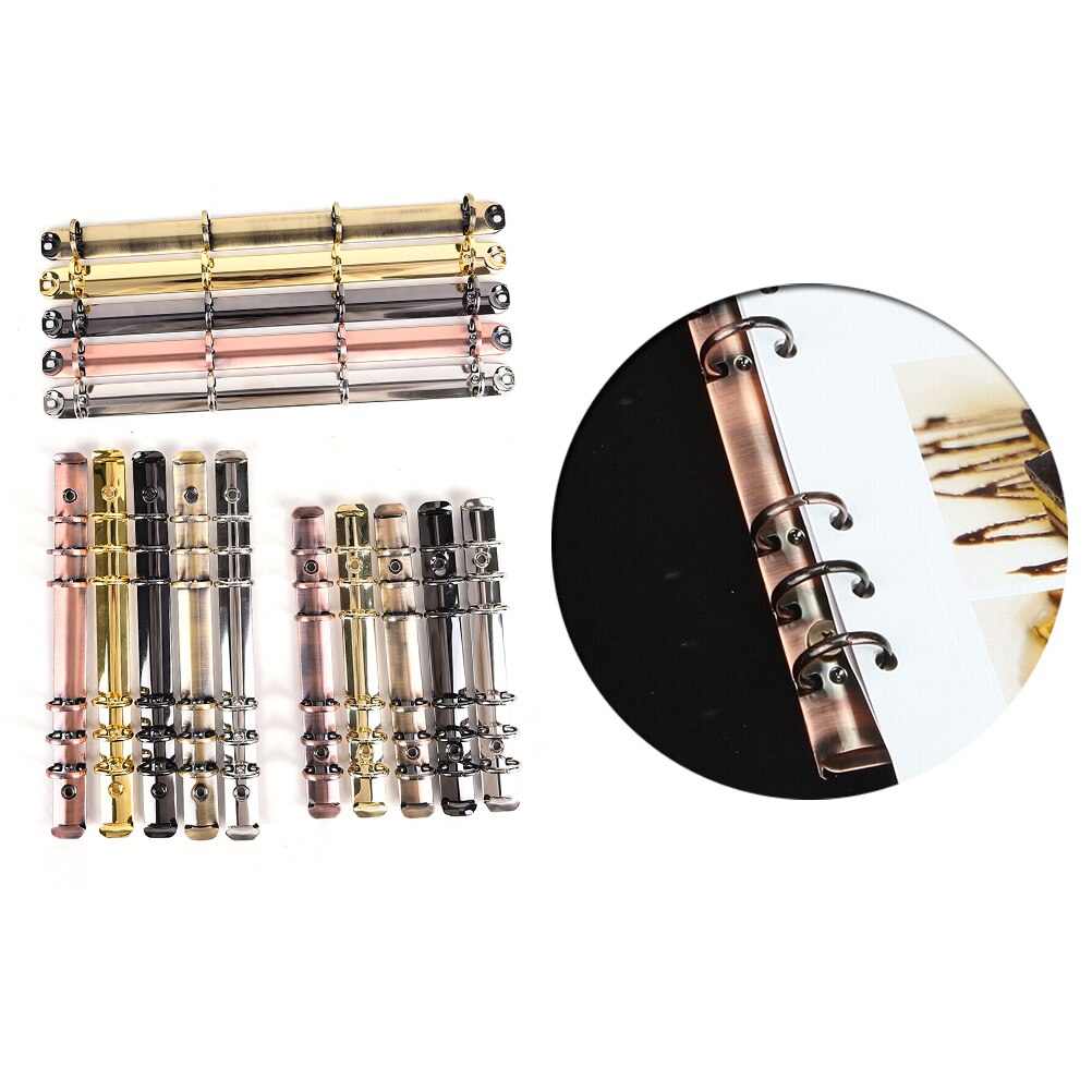 Retro stainless steel Metal binder loose paper with ,