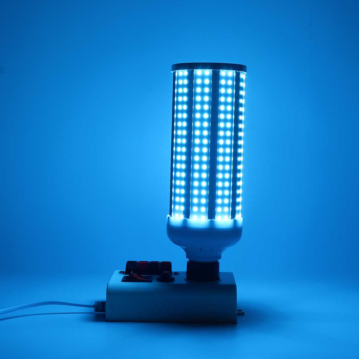 100W UV Germicidal Lamp E27 Led UV-C Light Bulb with Remote Control 99% Antibacterial Rate Indoor Sterilization Safety Light