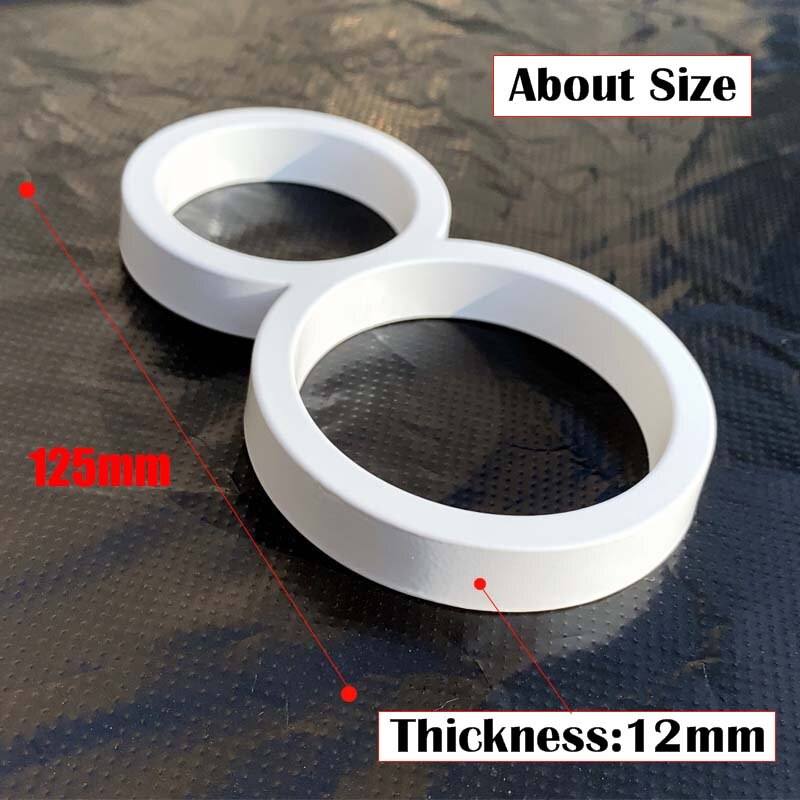 125mm White Floating House Numbers Doorplate Letters Metal Address Sign Plate Outdoor Street Door Plaque Number For Home Mailbox